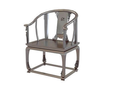 中式红木太师椅子模型3d模型