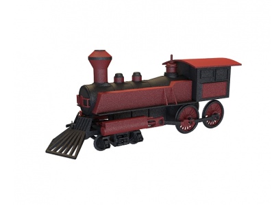 火车头模型3d模型