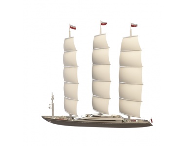 3d现代<font class='myIsRed'>帆船</font>模型