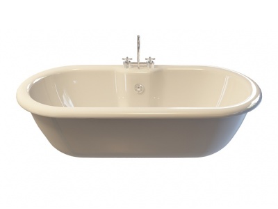 3d普通单人浴缸模型