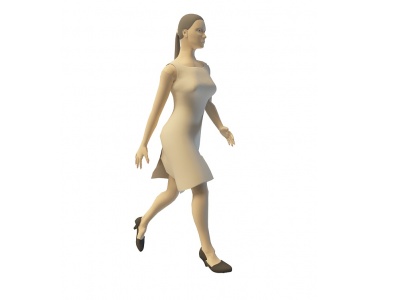 时尚女人模型3d模型