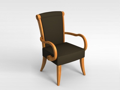 3d简欧普通座椅模型