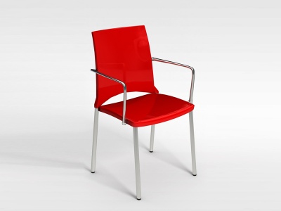 3d现代红色椅子模型