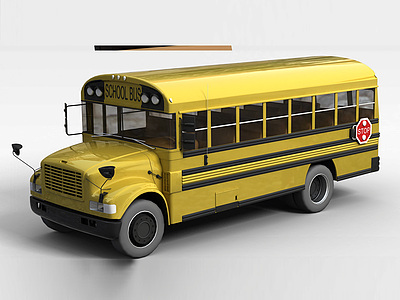 校车模型3d模型