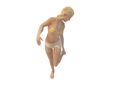 泳衣女人模型3d模型
