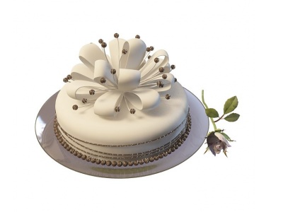 3d奶油生日蛋糕模型