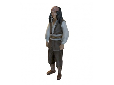 3d加勒比海盗杰克船长模型