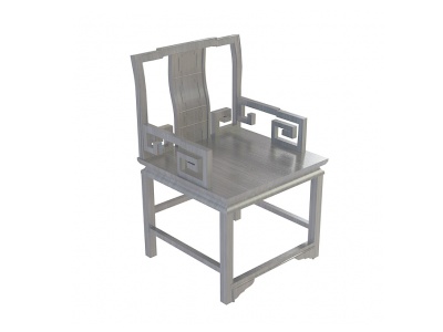 实木中式椅模型3d模型