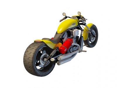 3d摩托车模型