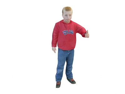 3d红衣少年模型