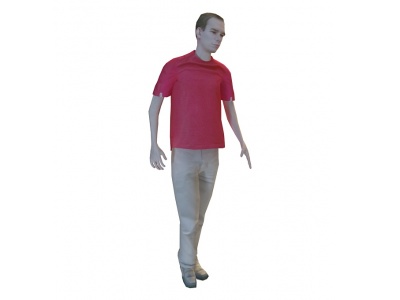 红衣男人模型3d模型