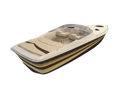 双人游艇模型3d模型