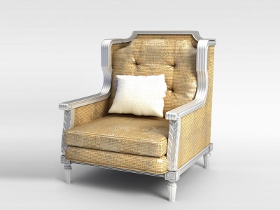 3d豪华欧式餐椅模型