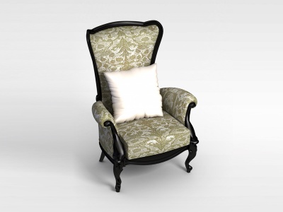 欧式豪华扶手椅模型3d模型