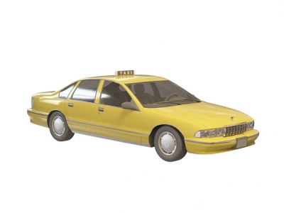 出租车的士模型3d模型