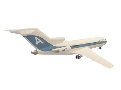 客机模型3d模型
