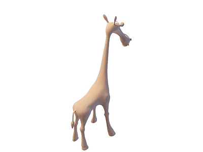 小鹿模型3d模型