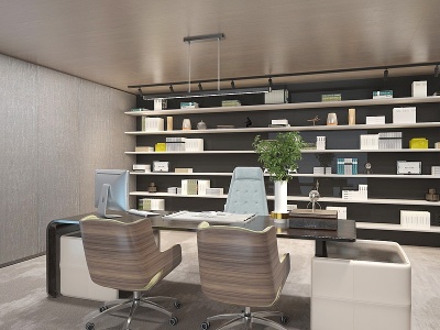 现代办公室3d模型