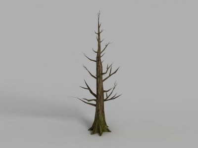 魔兽世界干枯的树场景装饰模型3d模型