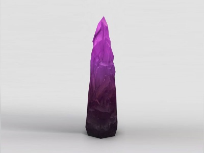 3d魔兽世界紫色岩石模型