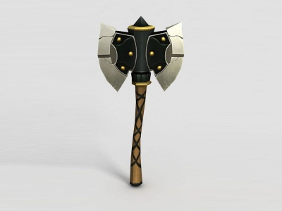 龙之谷武器斧头锤子模型3d模型