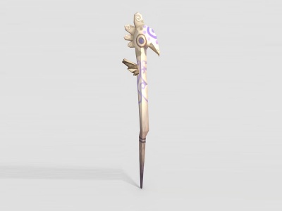 龙之谷游戏武器权杖模型3d模型