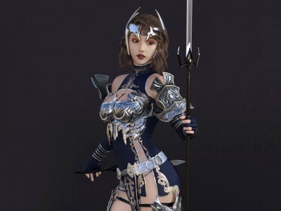 3d女武士模型