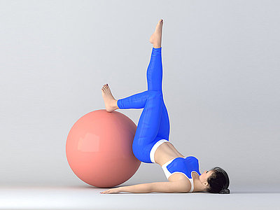 球体瑜伽模型