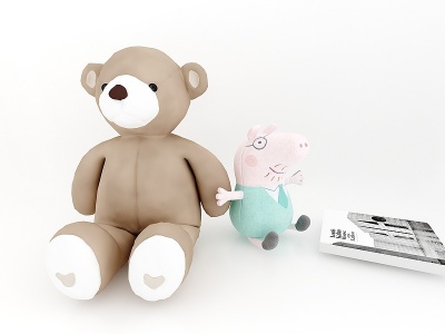 3d现代玩具熊模型