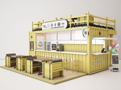 快餐厅模型3d模型