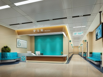 现代医院模型3d模型