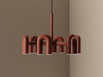 现代艺术小吊灯模型3d模型