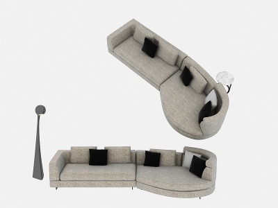 3d现代沙发模型