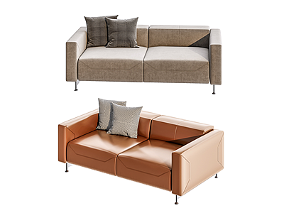 意大利Arflex现代双人沙发模型3d模型