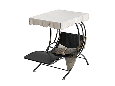 3d现代户外沙滩椅阳光椅模型
