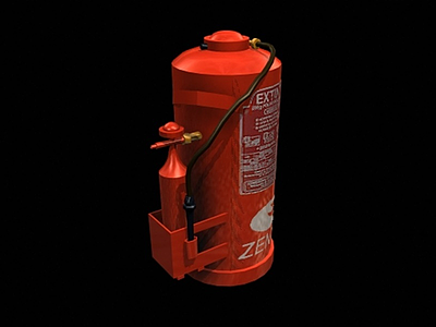 消防栓灭火器3d模型
