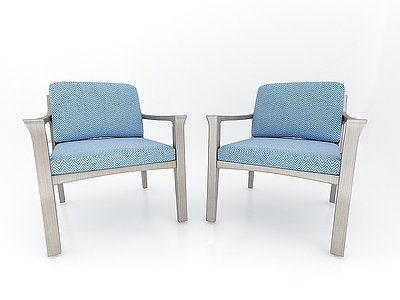 3d现代风格单人椅模型