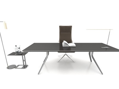 现代风格办公桌3d模型