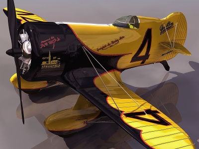GEEBEE飞机模型3d模型