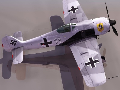 FW190_F8德军飞机模型3d模型