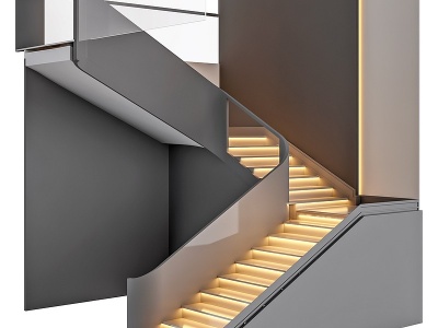 现代楼梯模型3d模型