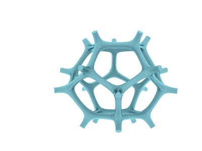 分子结构泡沫镍模型3d模型