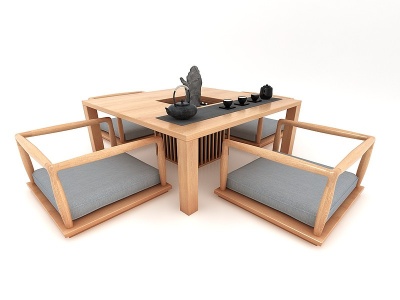 3d休闲桌茶桌模型