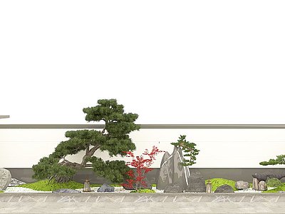 中式园林景观模型3d模型