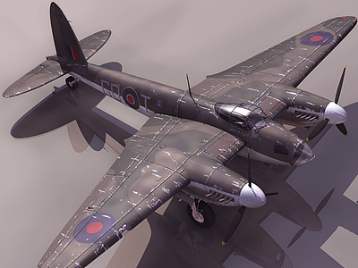 MOSQUITO轰炸机3d模型