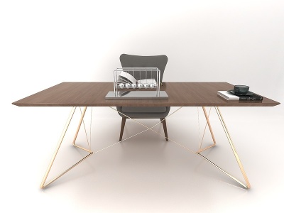 3d书桌模型