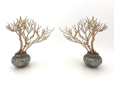 3d盆栽模型