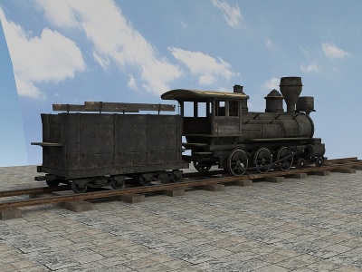 3d小火车模型