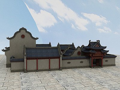 3d乡村规划正兴中国文化系列模型