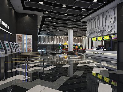 电影院大厅3d模型